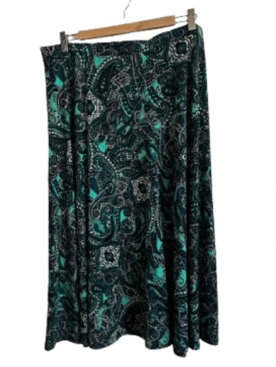 None Dresses & Skirts - Women's Teal Paisley Maxi Skirt